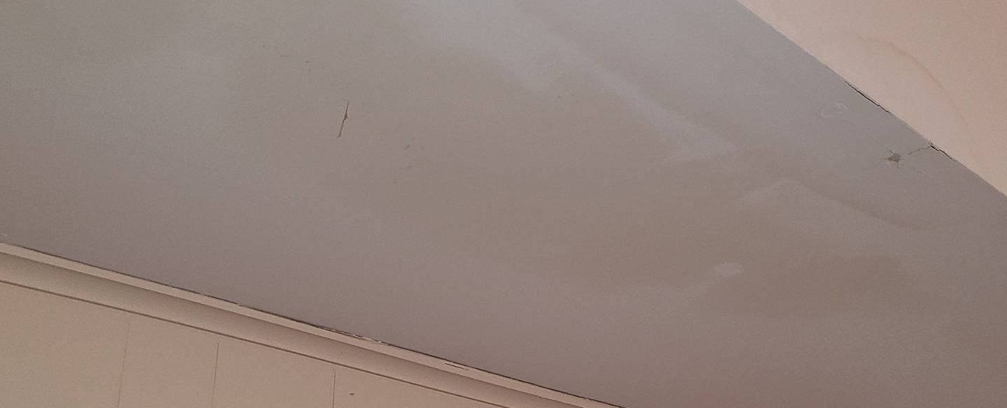 water damage on white ceiling south amboy nj